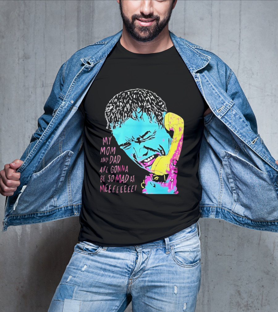My Mom And Dad Are Gonna Be So Mad At Me Kevin McCallister Home Alone Phone Scene Retro Pop T-Shirt