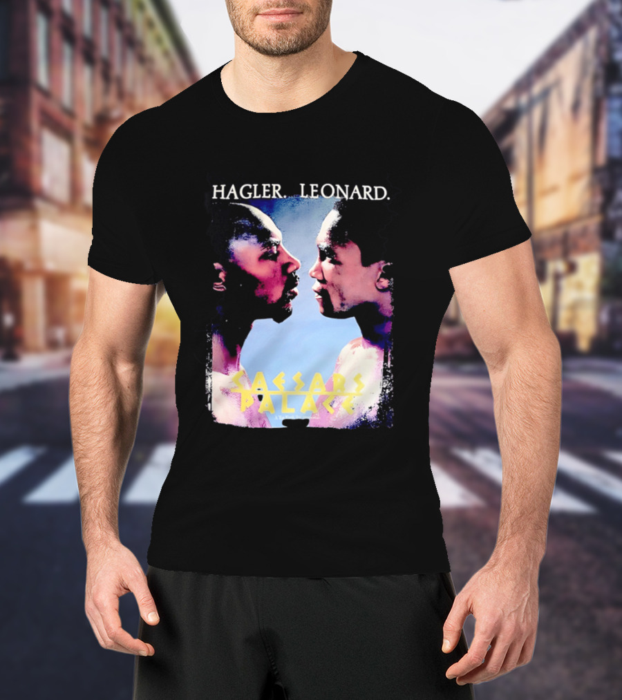 Hagler Leonard Caesars Palace Boxing Match Showdown T-Shirt