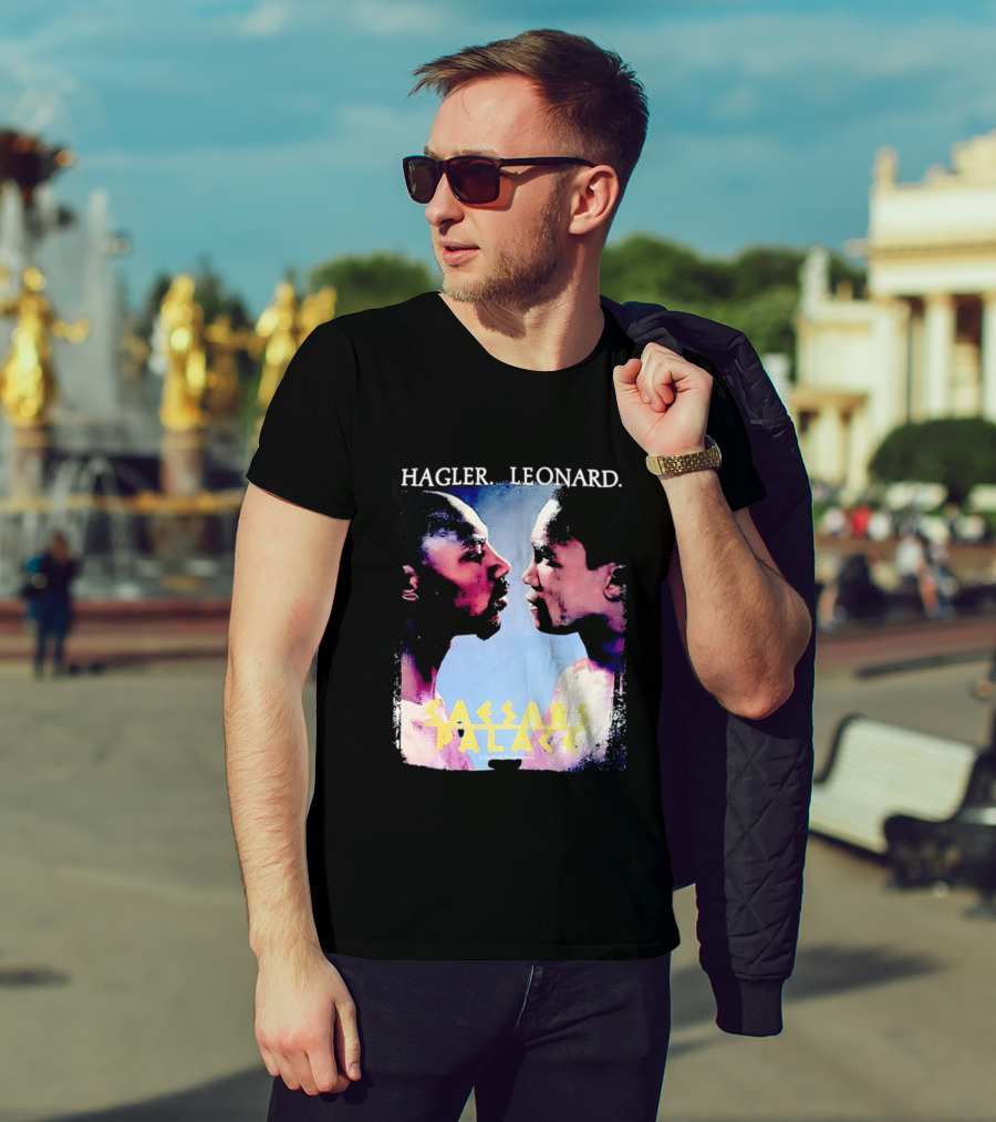 Hagler Leonard Caesars Palace Boxing Match Showdown T-Shirt