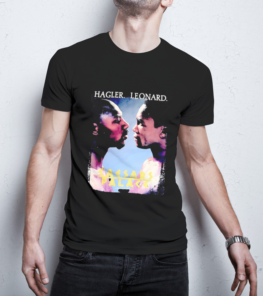 Hagler Leonard Caesars Palace Boxing Match Showdown T-Shirt