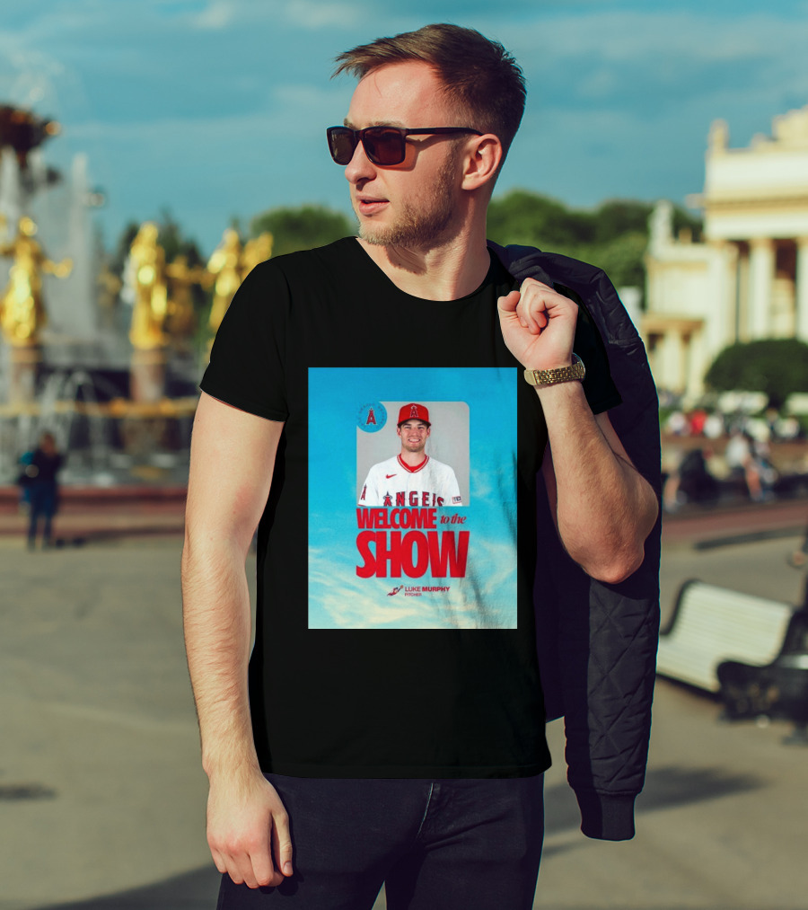 Welcome To The Show Luke Murphy Angels Pitcher T-Shirt