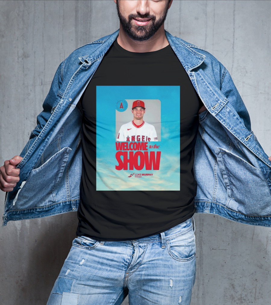 Welcome To The Show Luke Murphy Angels Pitcher T-Shirt