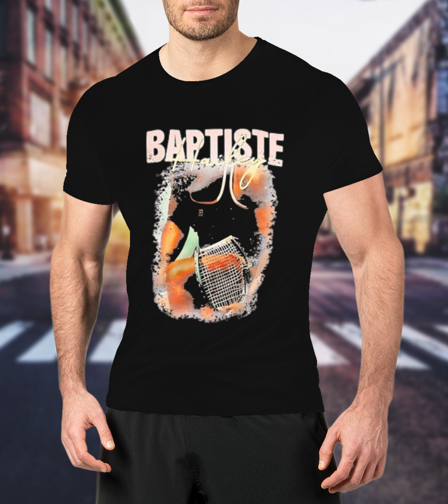 Baptiste Hailey Tennis Player With Racket T-Shirt