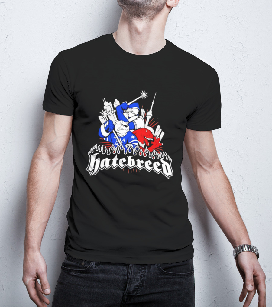 Hatebreed Toronto Maple Leafs Raptors CN Tower Hardcore Mashup T-Shirt