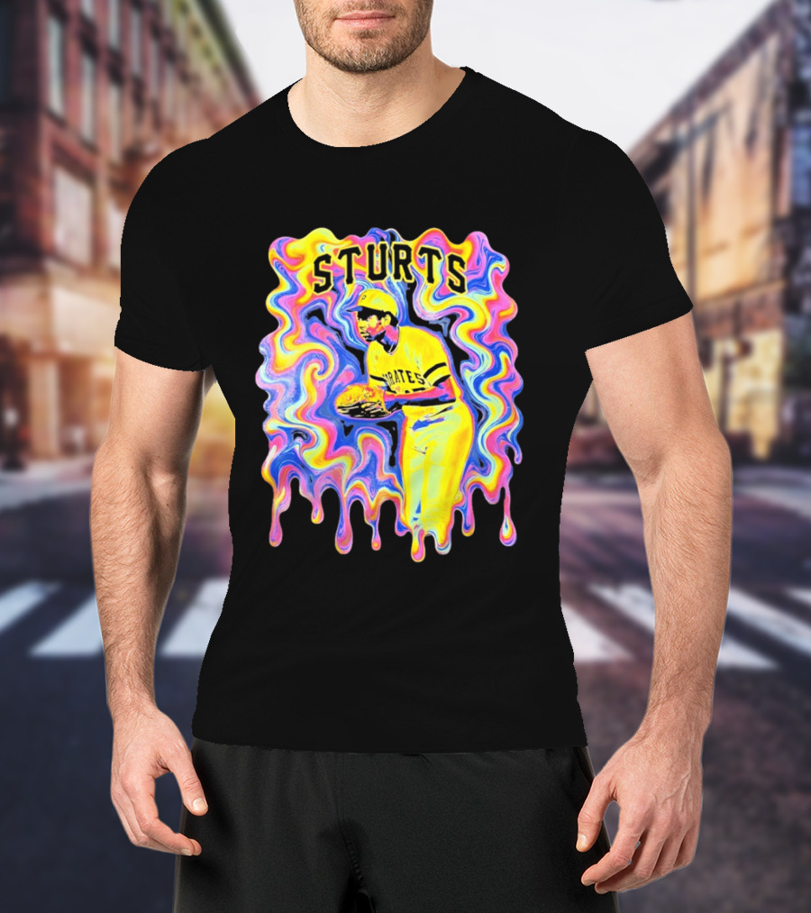 Sturts Willie Stargell Pittsburgh Pirates Psychedelic T-Shirt