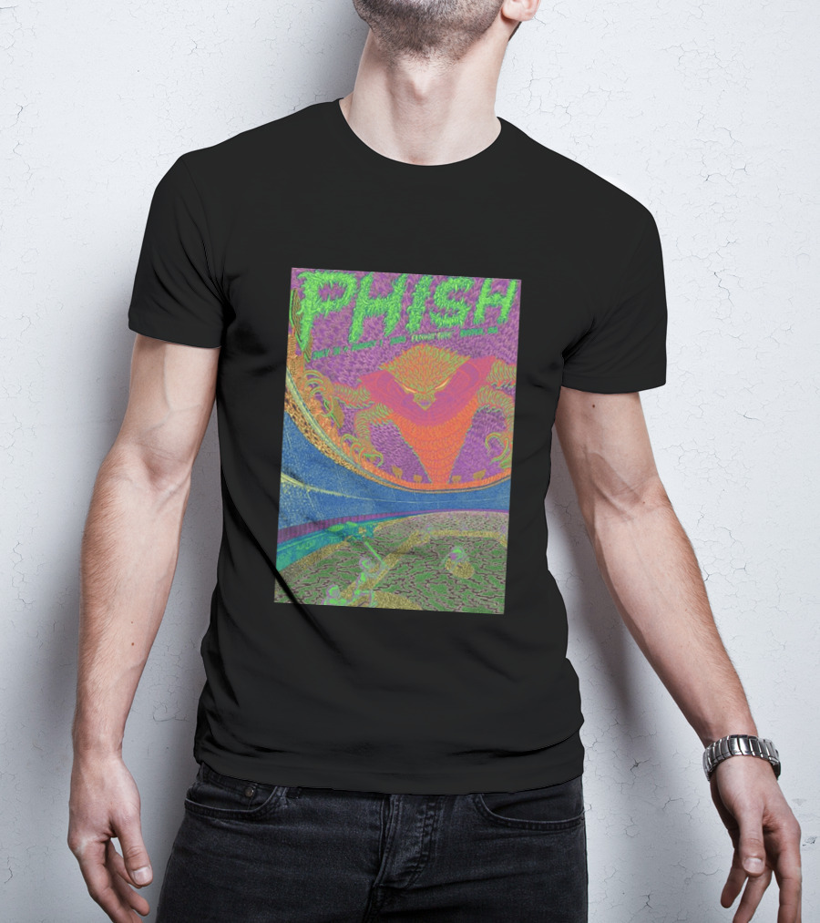 Phish Fenway Park Boston MA Tour July 31 Aug 1 2026 Colorful Psychedelic Dragon T-Shirt