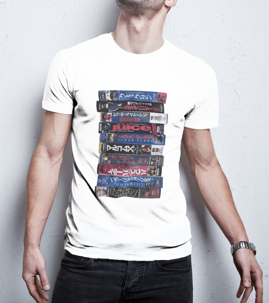 Friday Malcolm X Boyz N The Hood Juice Do The Right Thing New Jack City VHS Collection T-Shirt