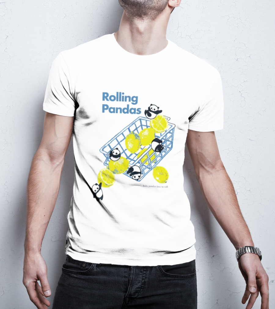 Rolling Pandas Baby Pandas Love Lemons In Basket T-Shirt