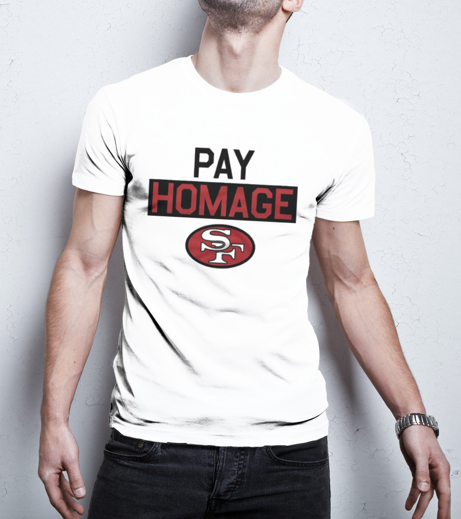 San Francisco 49ers Pay Homage SF Football T-Shirt