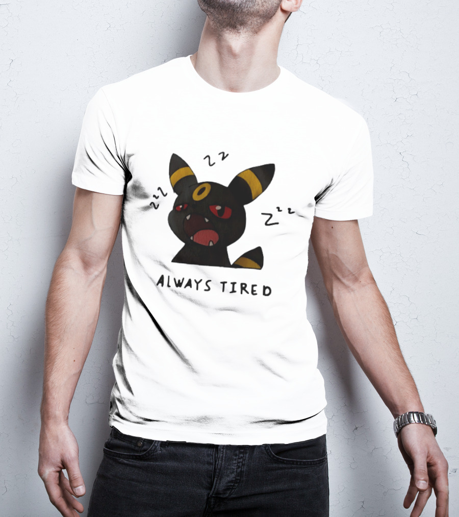 Umbreon Always Tired With ZZZs And Open Mouth Pokémon T-Shirt
