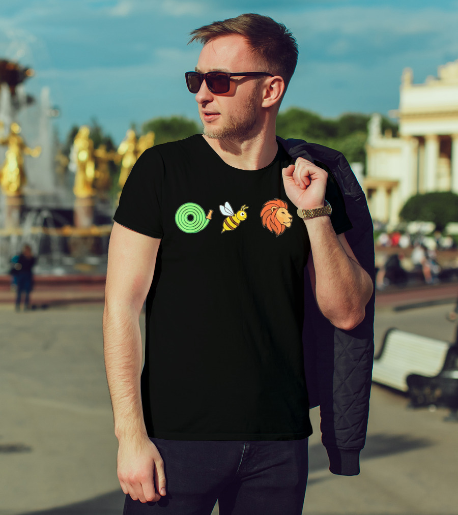 Hose Bee Lion Rebus Visual Wordplay Puzzle T-Shirt