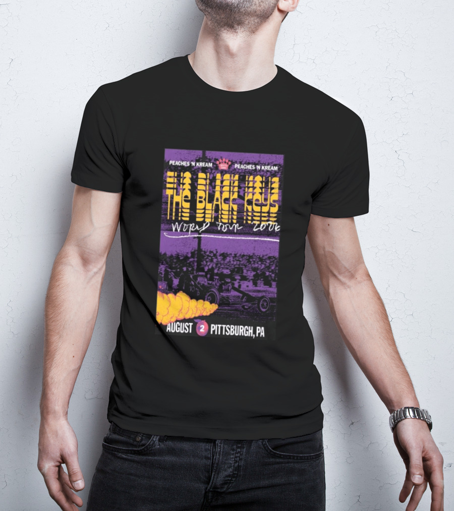 The Black Keys World Tour 2026 Peaches 'N Kream August Pittsburgh PA T-Shirt