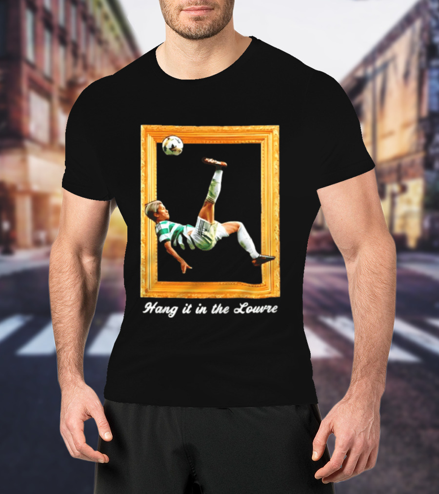 Kyogo Furuhashi Celtic FC Hang It In The Louvre Soccer Art футболка T-Shirt