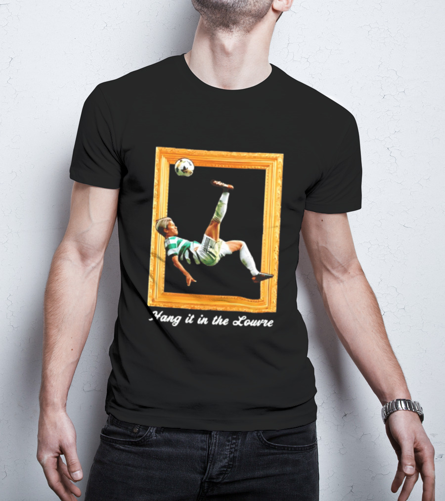 Kyogo Furuhashi Celtic FC Hang It In The Louvre Soccer Art футболка T-Shirt