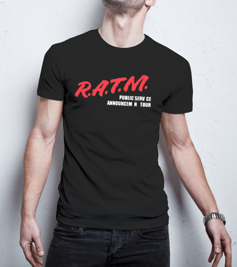 Rage Against The Machine R.A.T.M. Public Service Announcement Tour T-Shirt