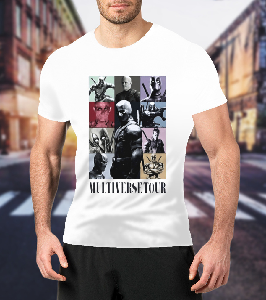 Deadpool Multiverse Tour Marvel Ryan Reynolds T-Shirt