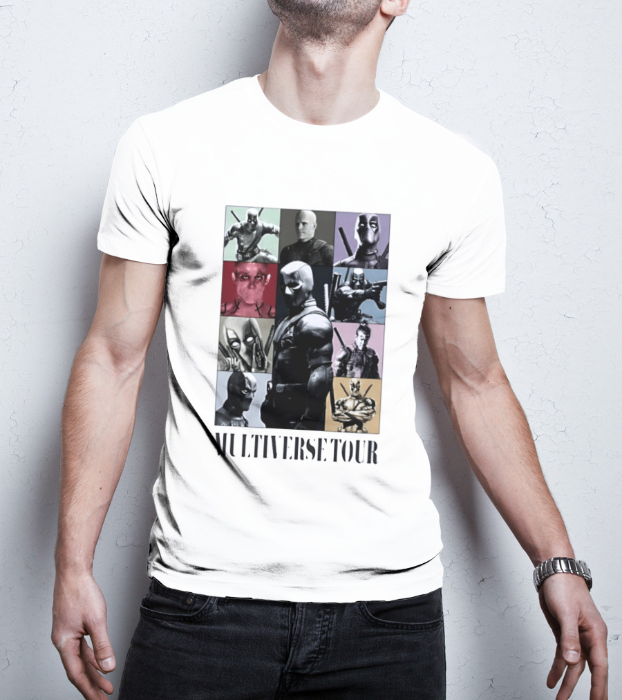 Deadpool Multiverse Tour Marvel Ryan Reynolds T-Shirt