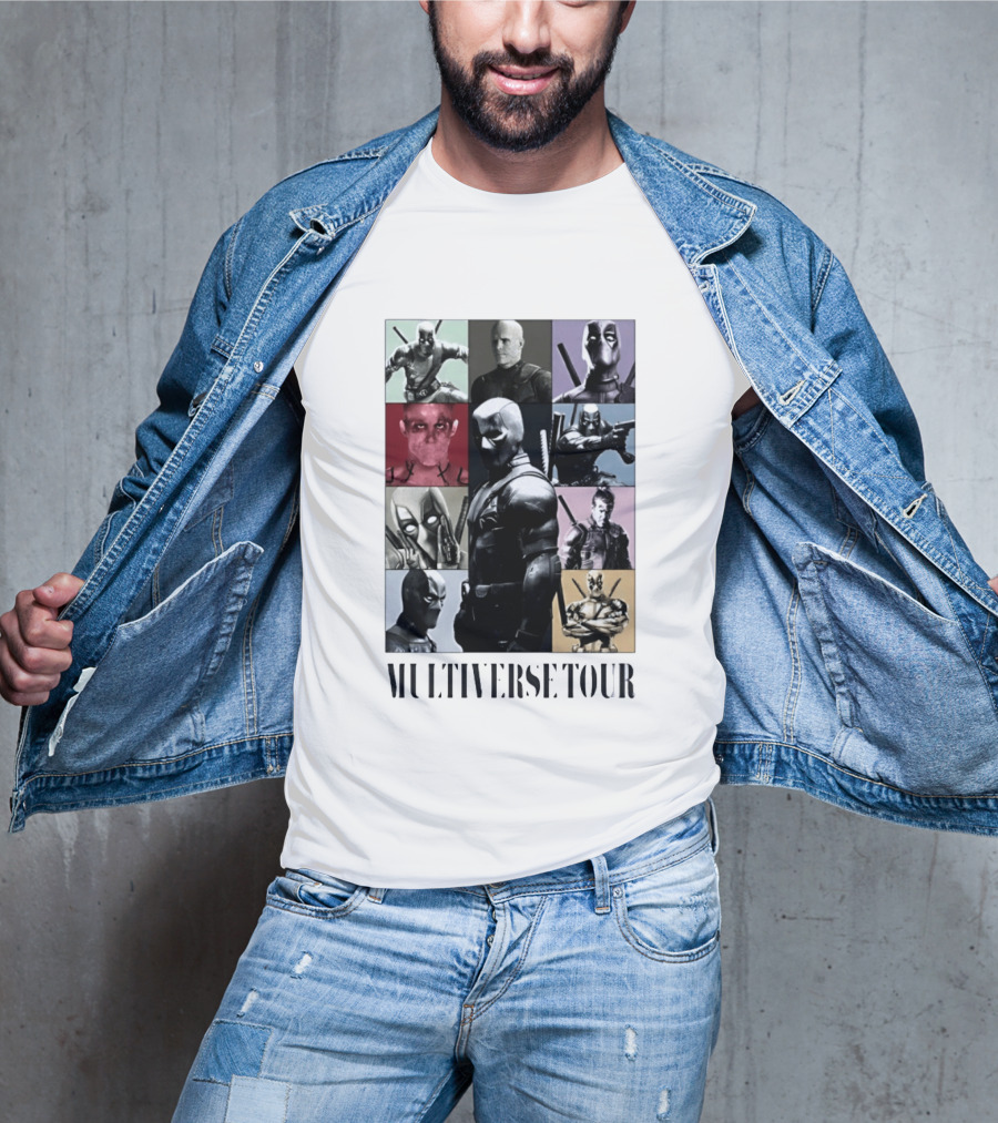 Deadpool Multiverse Tour Marvel Ryan Reynolds T-Shirt