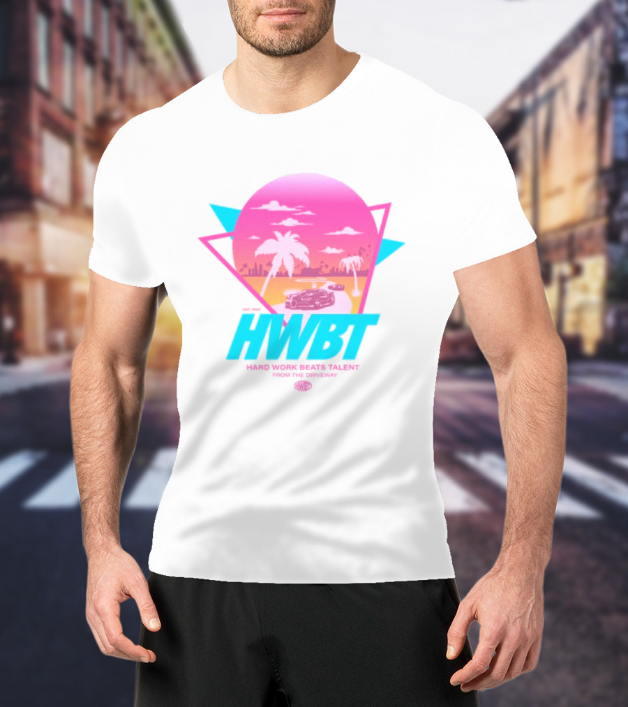 HWBT Miami Dreams Sunset Drive Neon T-Shirt