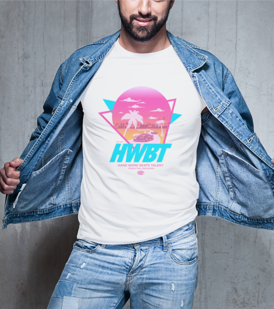 HWBT Miami Dreams Sunset Drive Neon T-Shirt