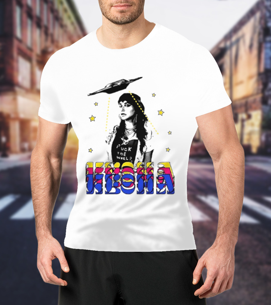 Kesha UFO Space Stars Tie Dye T-Shirt