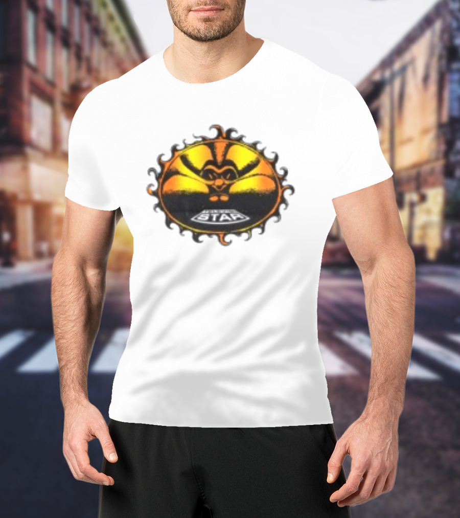 Televisi Star Catalog Store Heatwave Sun Logo White T-Shirt