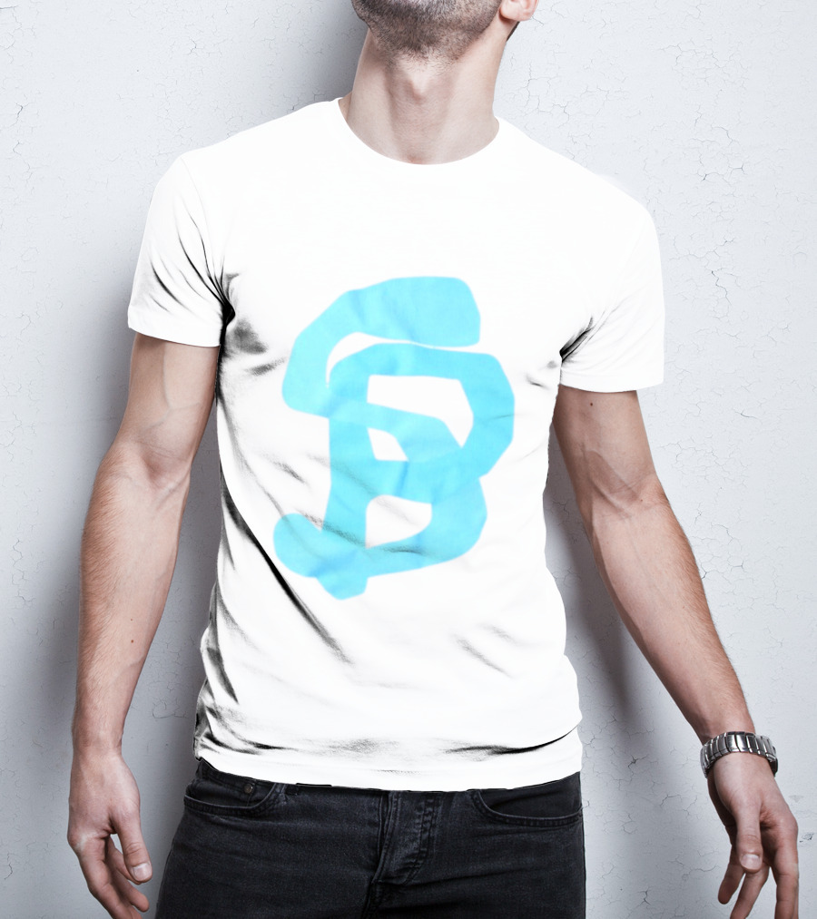 Wolee Store Classic Saintp Light Blue Monogram S P T-Shirt