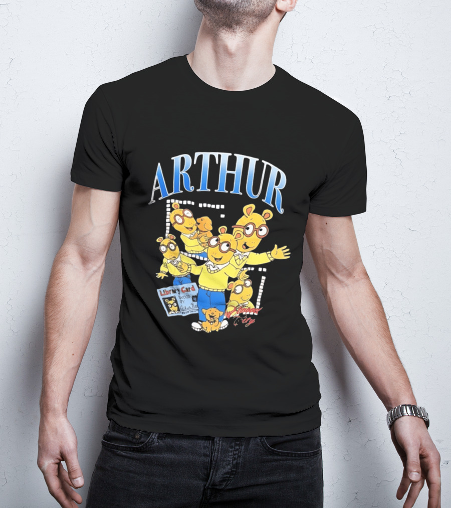 Arthur Read And Pal Library Card Elwood City PBS Kids T-Shirt