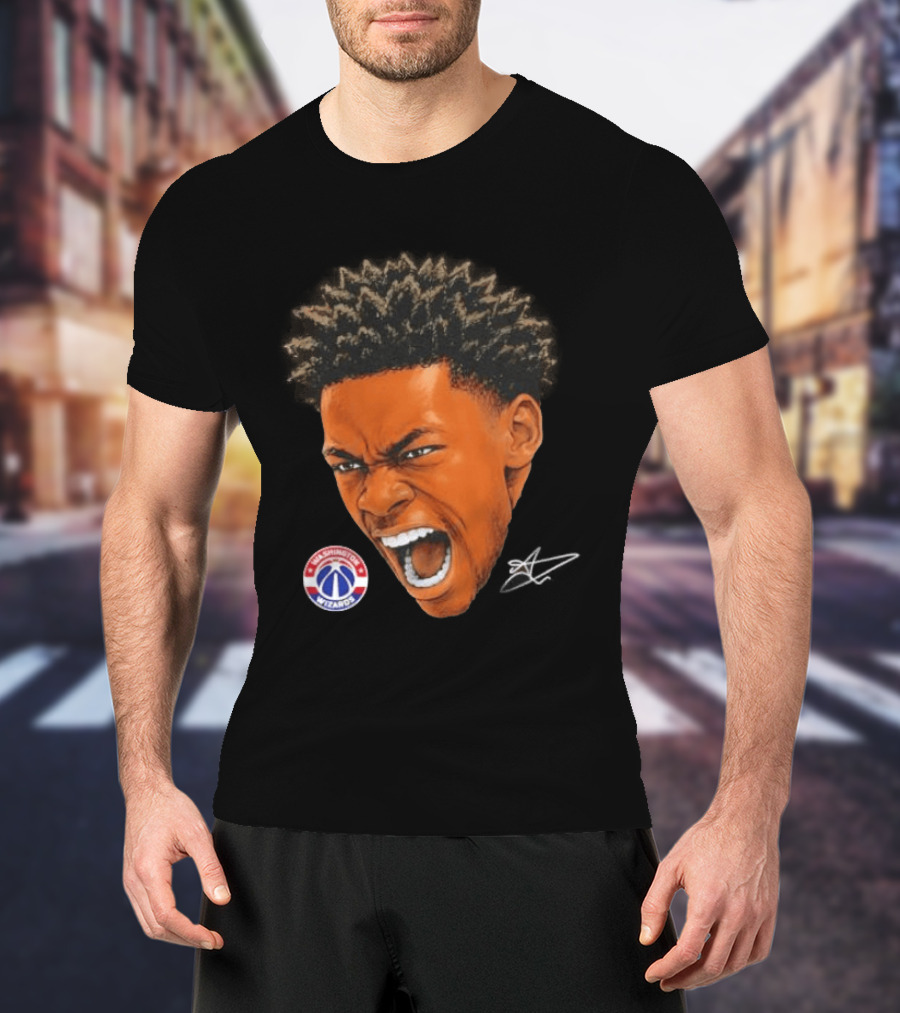Bilal Coulibaly Washington Wizards NBA Big Face Player T-Shirt