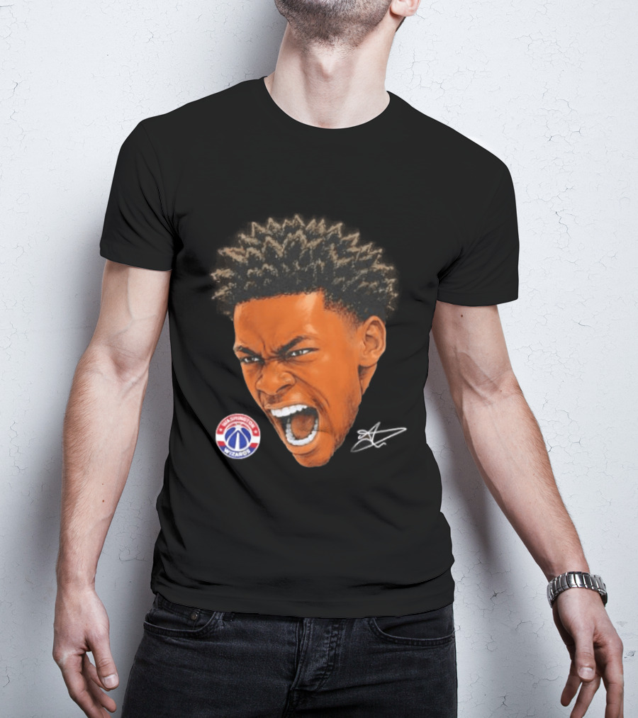 Bilal Coulibaly Washington Wizards NBA Big Face Player T-Shirt