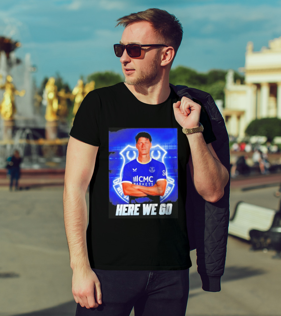 Christian Norgaard Everton Transfer Announcement Here We Go T-Shirt
