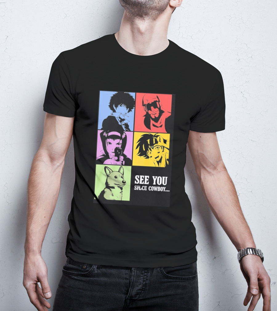 Cowboy Bebop See You Space Cowboy With Character Grid T-Shirt