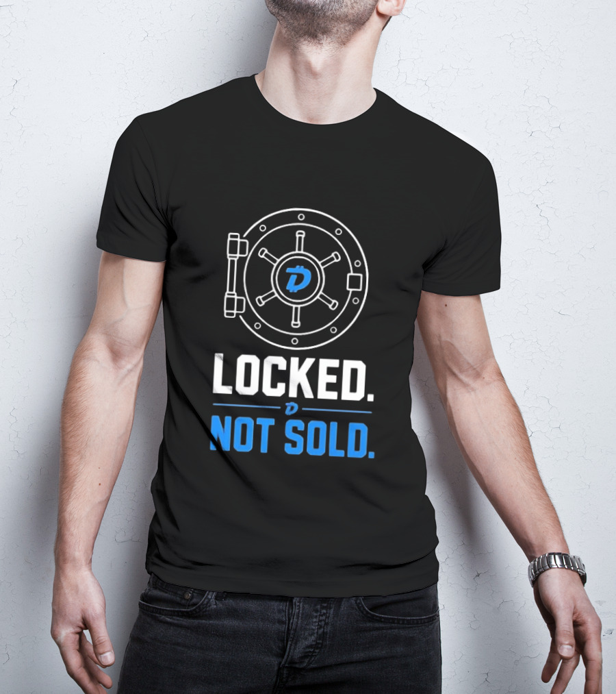 Digibyte Cryptocurrency Vault Locked Not Sold T-Shirt