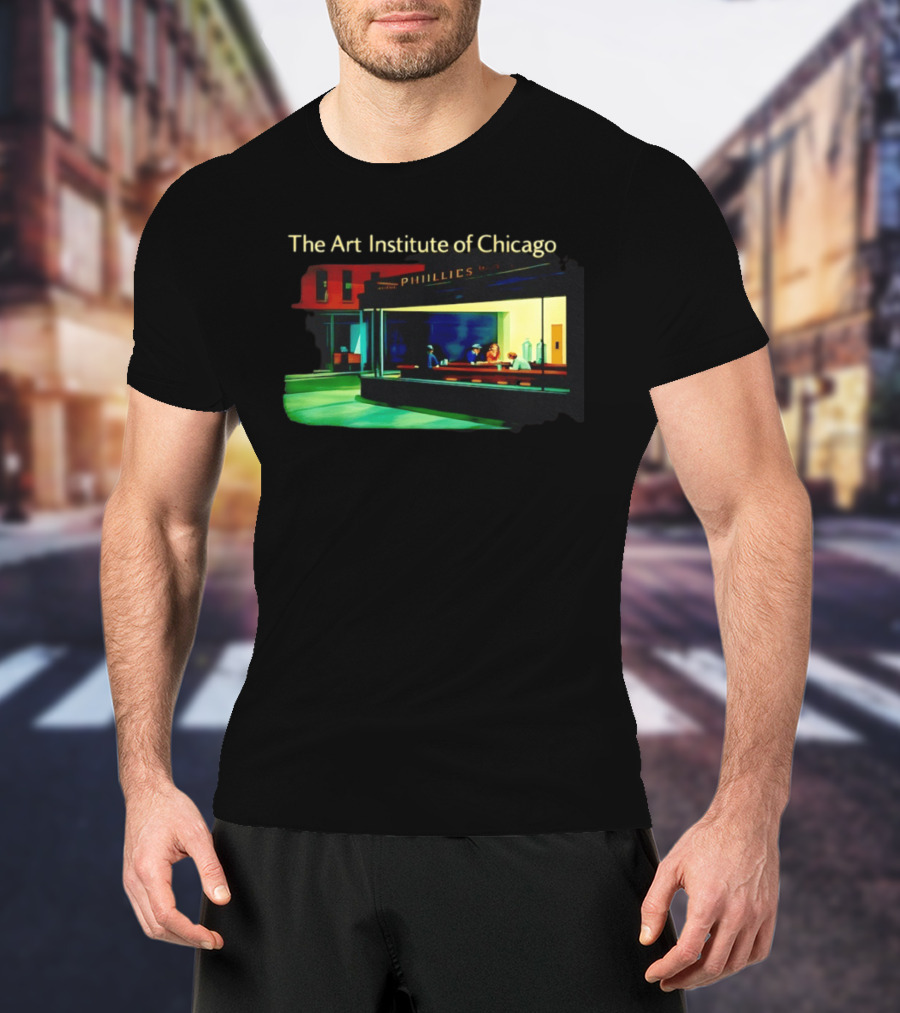 The Art Institute Of Chicago Nighthawks Phillies T-Shirt