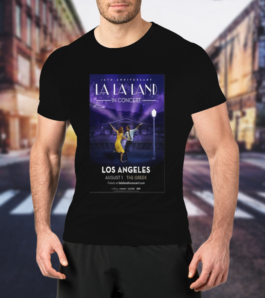 10th Anniversary La La Land In Concert Los Angeles August 1 The Greek Theatre T-Shirt