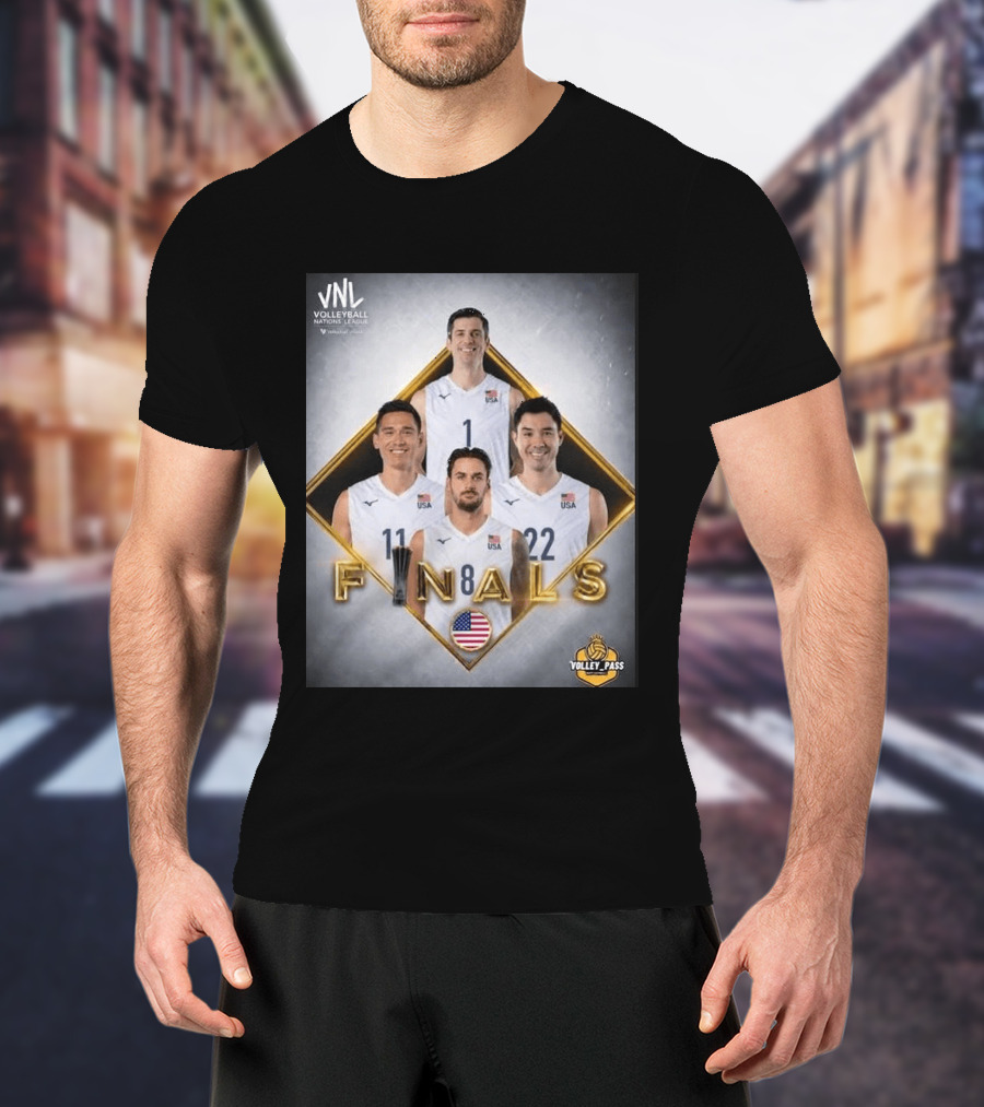 VNL Volleyball Nations League USA Finals 2026 Volley Pass T-Shirt