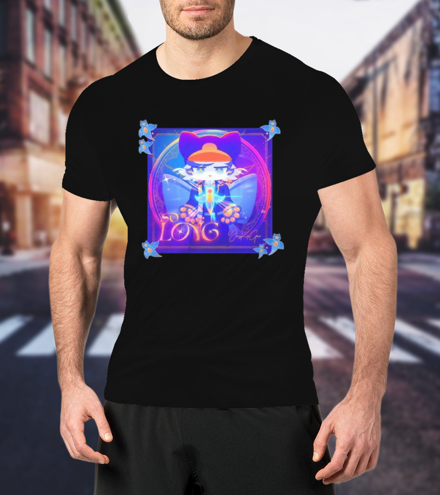So Long YonKaGor Vibrant Anime Cat With Butterfly Aura T-Shirt