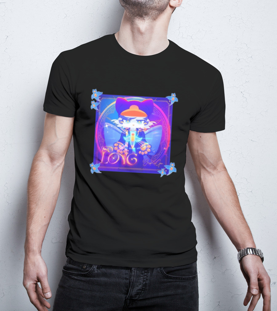 So Long YonKaGor Vibrant Anime Cat With Butterfly Aura T-Shirt