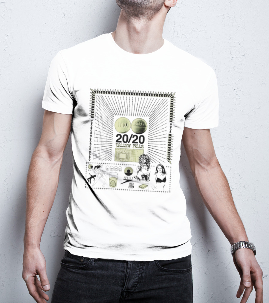 Teva 3526 20 20 Yellow Pills Speed RS Psychedelic T-Shirt