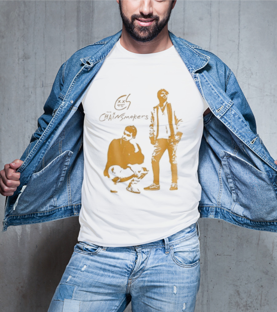 The Chainsmokers Tour Silhouette Band Icon Sketch T-Shirt