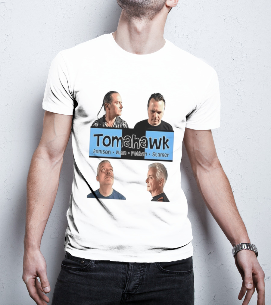 Tomahawk Denison Dunn Patton Stanier Band Members Portraits T-Shirt