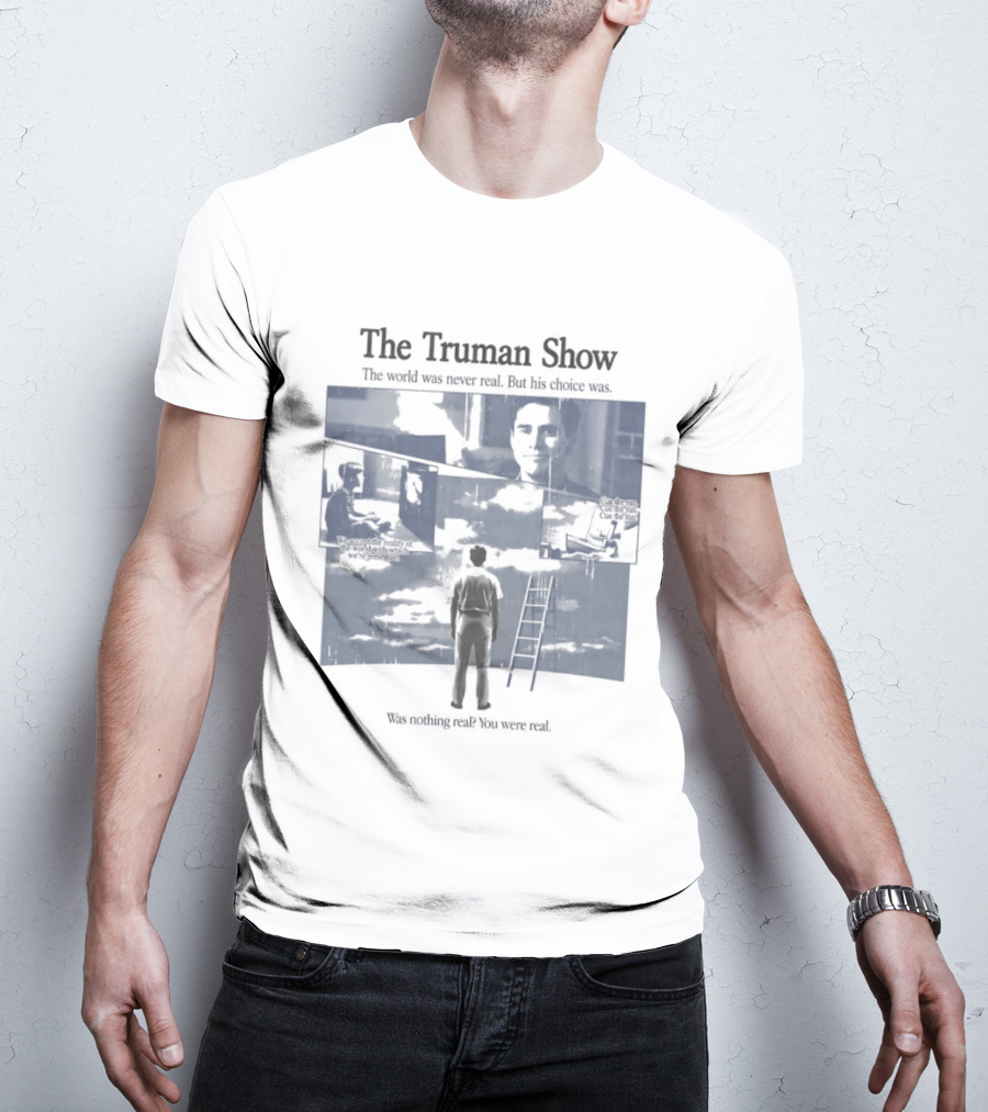 The Truman Show Jim Carrey "Welcome To The Real World" 90s Movies T-Shirt