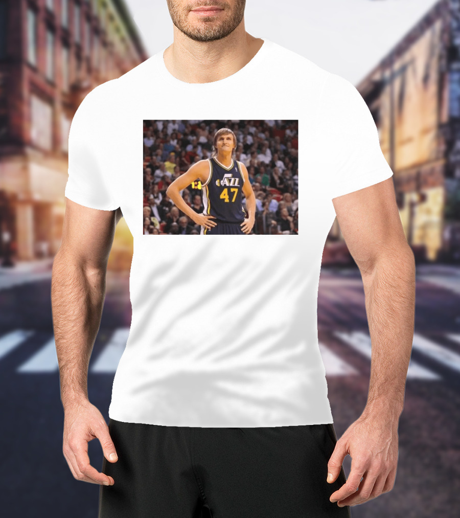 Andrei Kirilenko No. 47 AK 47 Utah Jazz Classic NBA Basketball T-Shirt