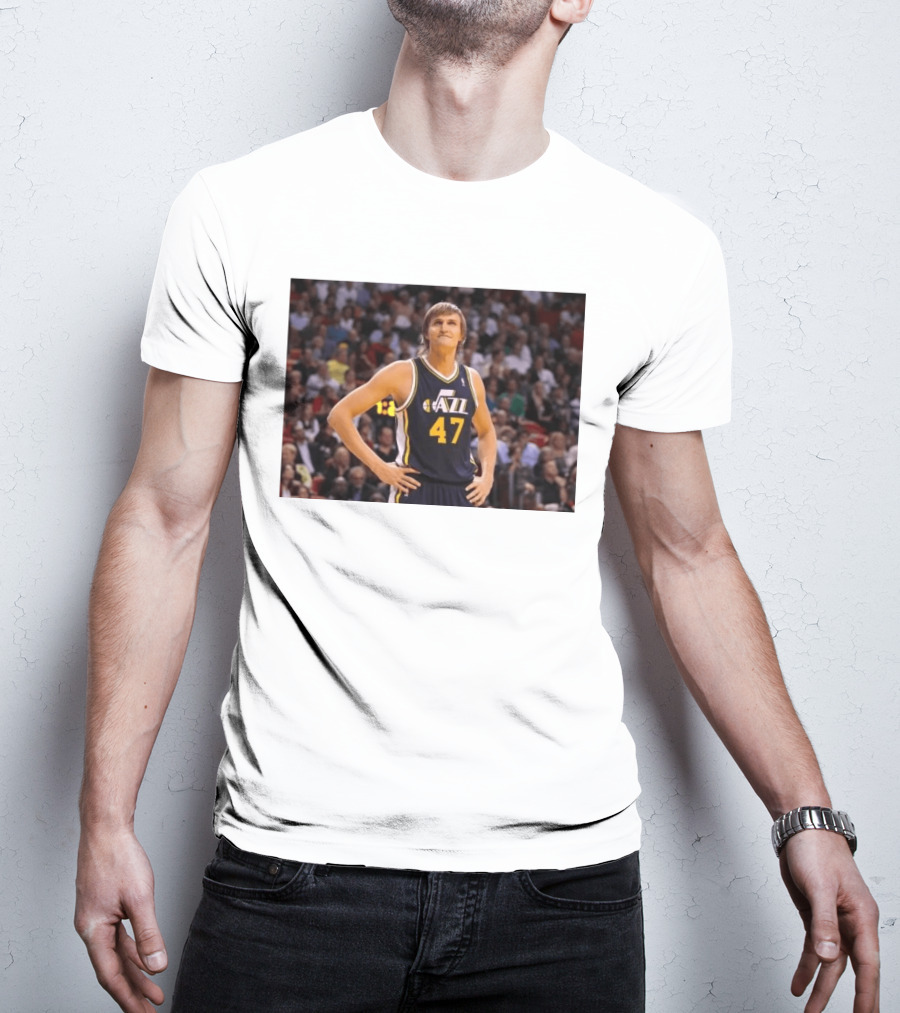 Andrei Kirilenko No. 47 AK 47 Utah Jazz Classic NBA Basketball T-Shirt