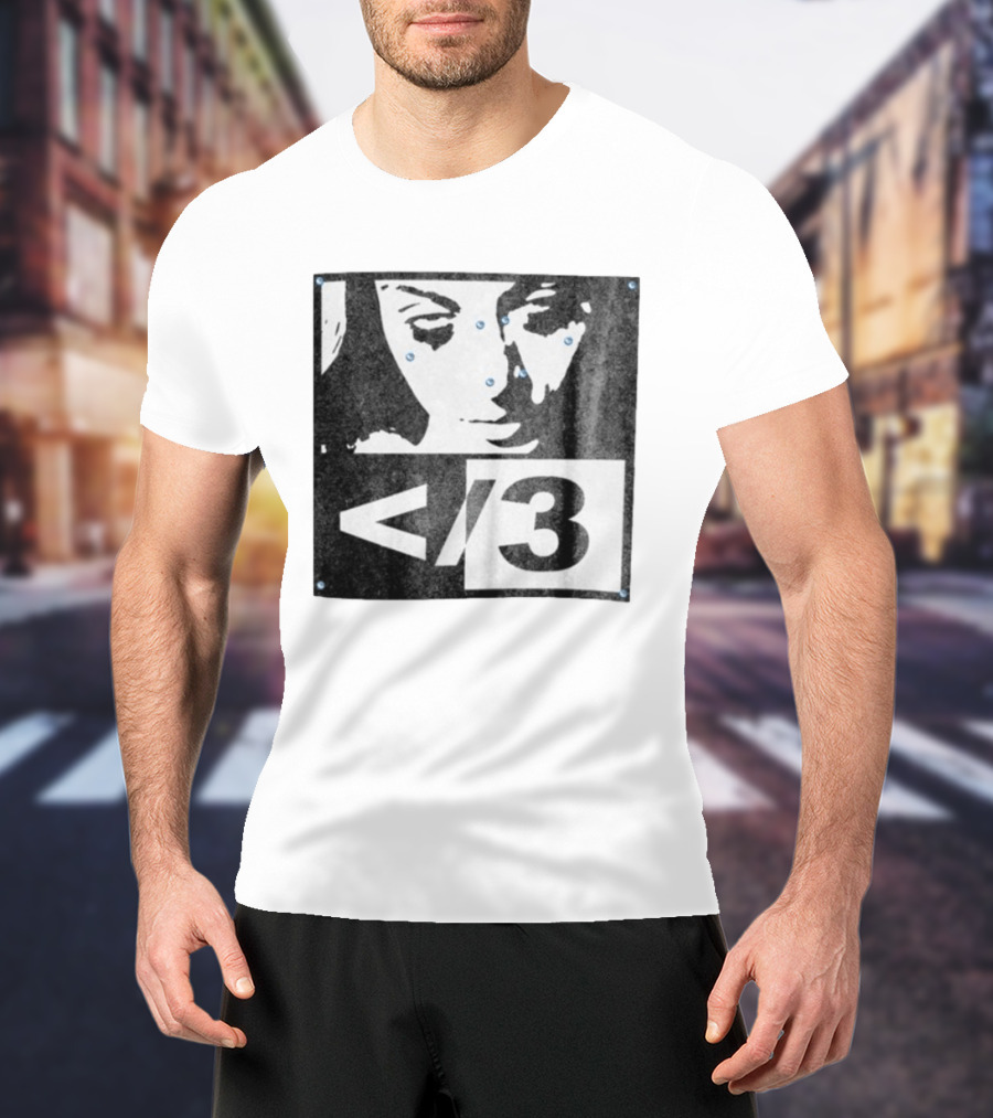 Destroy Lonely Store Piercing Face Black White <3 T-Shirt