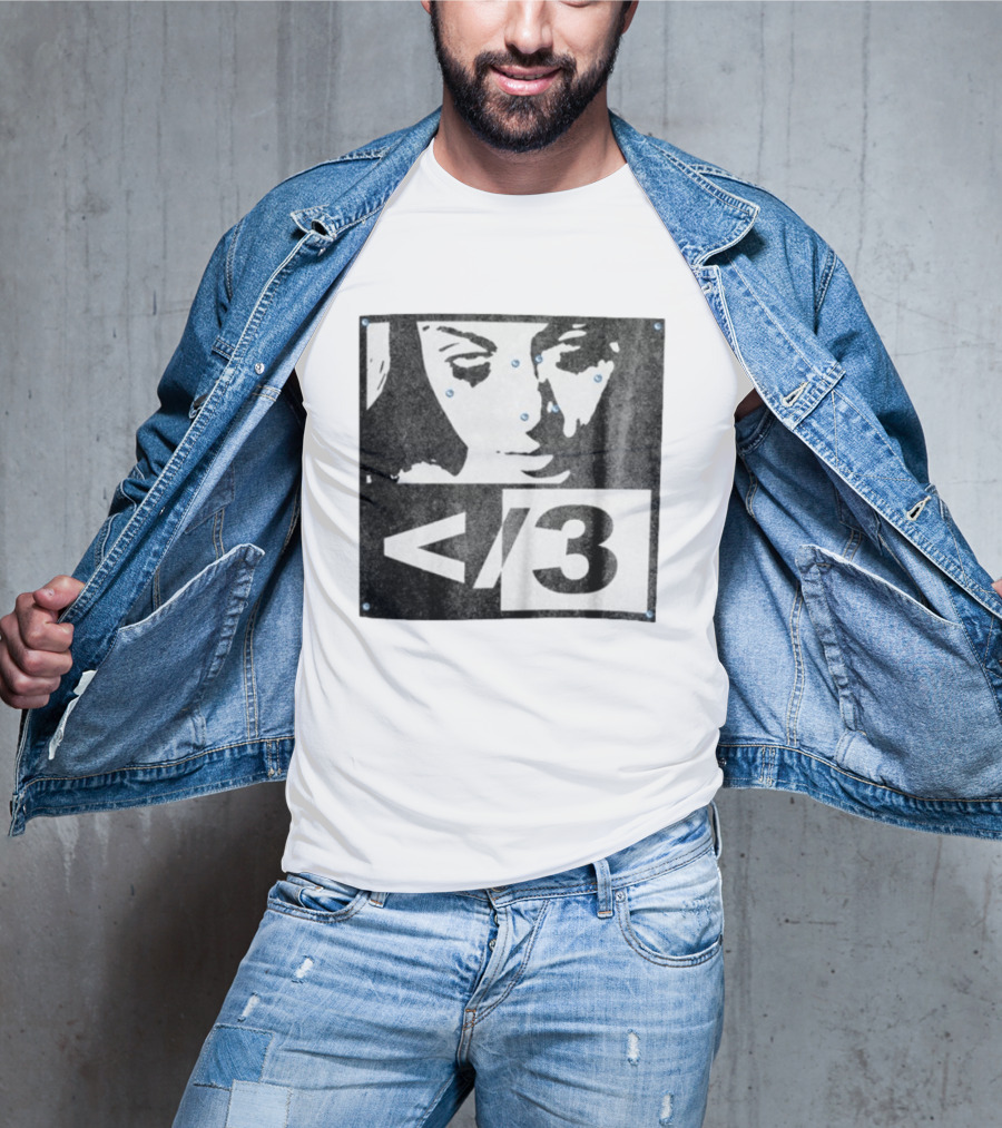 Destroy Lonely Store Piercing Face Black White <3 T-Shirt