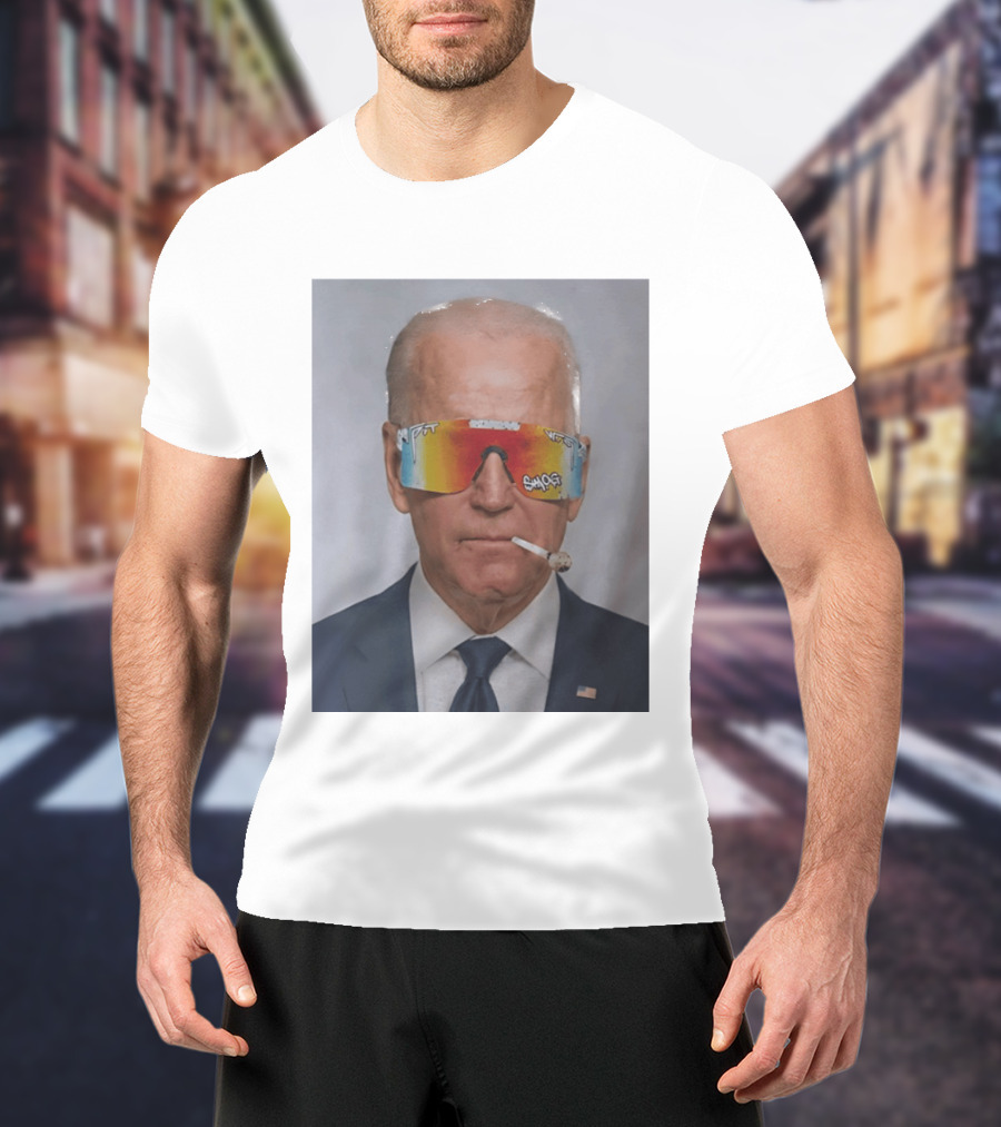 Joe Biden Pit Viper Sunglasses Smoking Pipe President T-Shirt