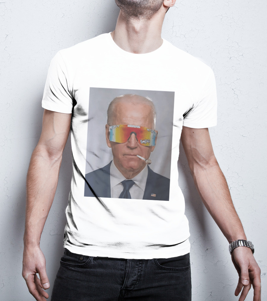 Joe Biden Pit Viper Sunglasses Smoking Pipe President T-Shirt