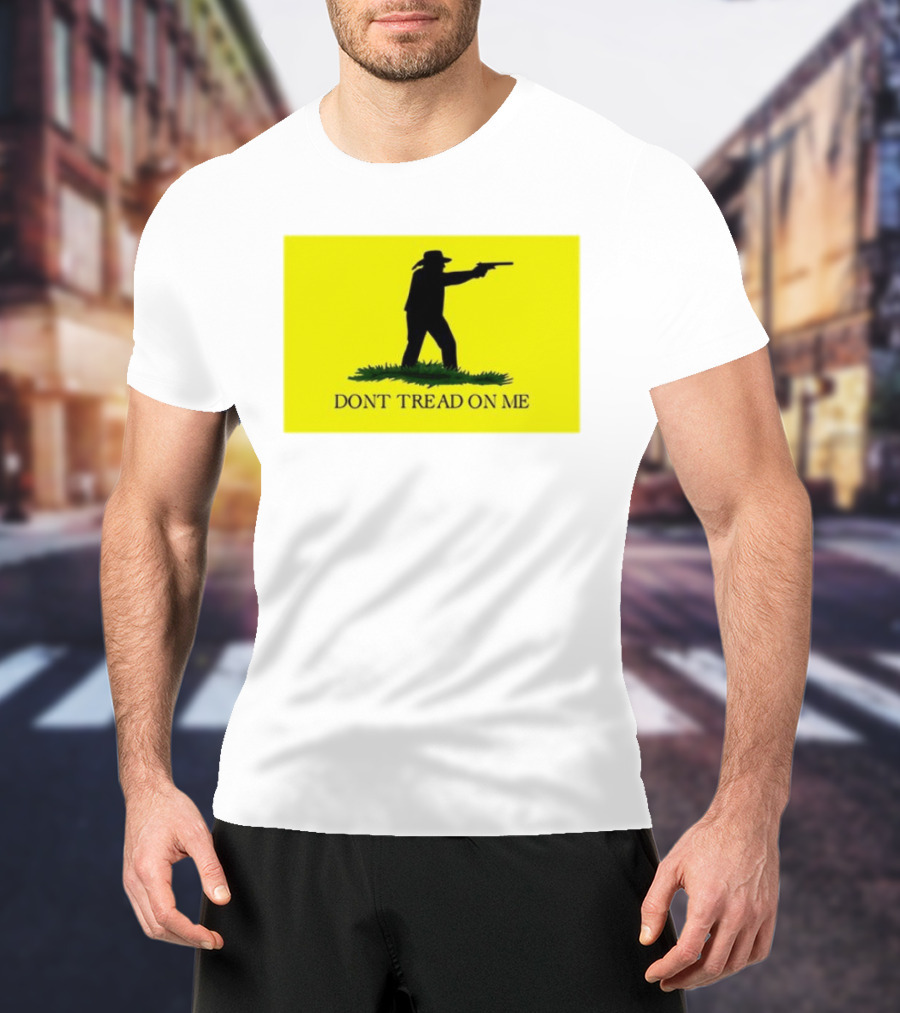 Jordan Salinas Don't Tread On Me Cowboy Silhouette Yellow T-Shirt