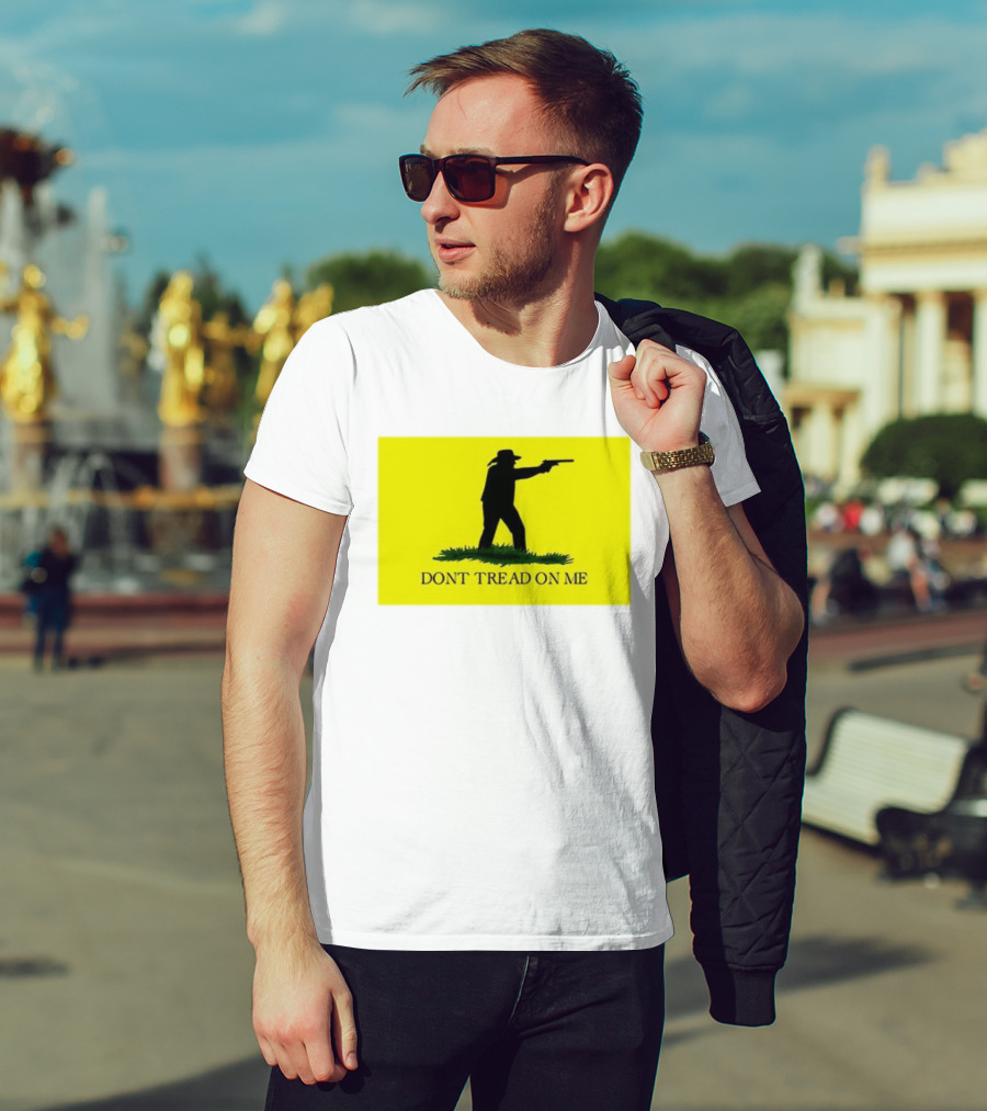 Jordan Salinas Don't Tread On Me Cowboy Silhouette Yellow T-Shirt